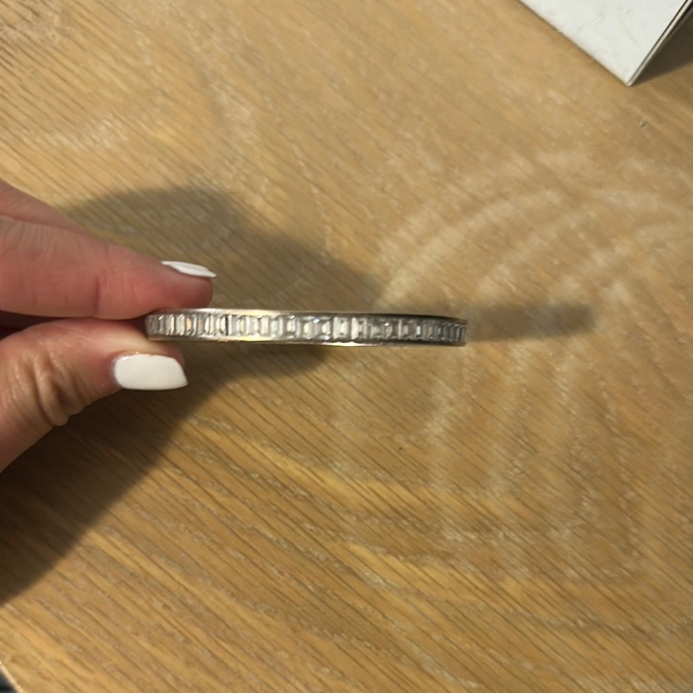 Elegant Silver Bangle Bracelet
